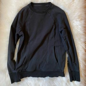 Lululemon, Size 6, Black Scuba Crew